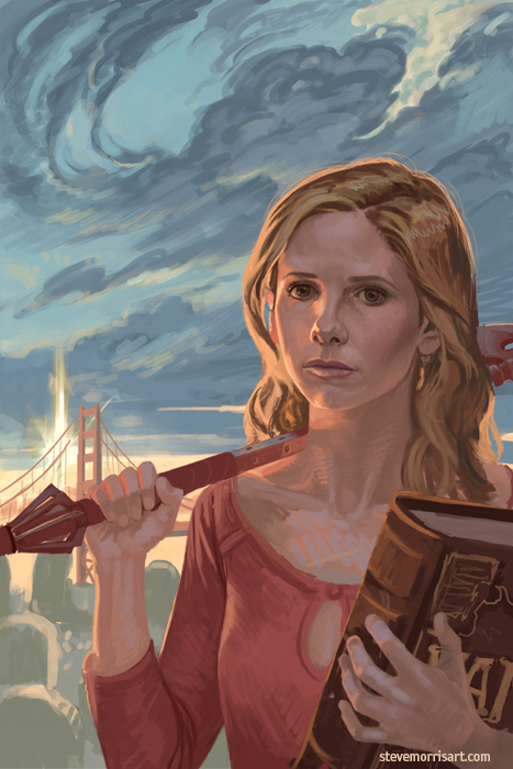 Digital color sketch for painting.