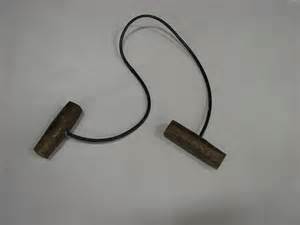 A garrote or garrote vil (a Spanish word; alternative spellings include garotte and garrotte) is a weapon, most often referring to a handheld ligature of chain, rope, scarf, wire or fishing line used to strangle a person.