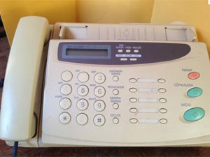Here's a picture for those of you who don't know what we're talking about. A Fax Machine.