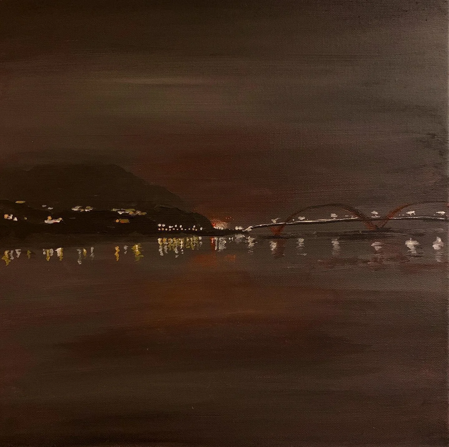 on the river. acrylic on canvas, 2021