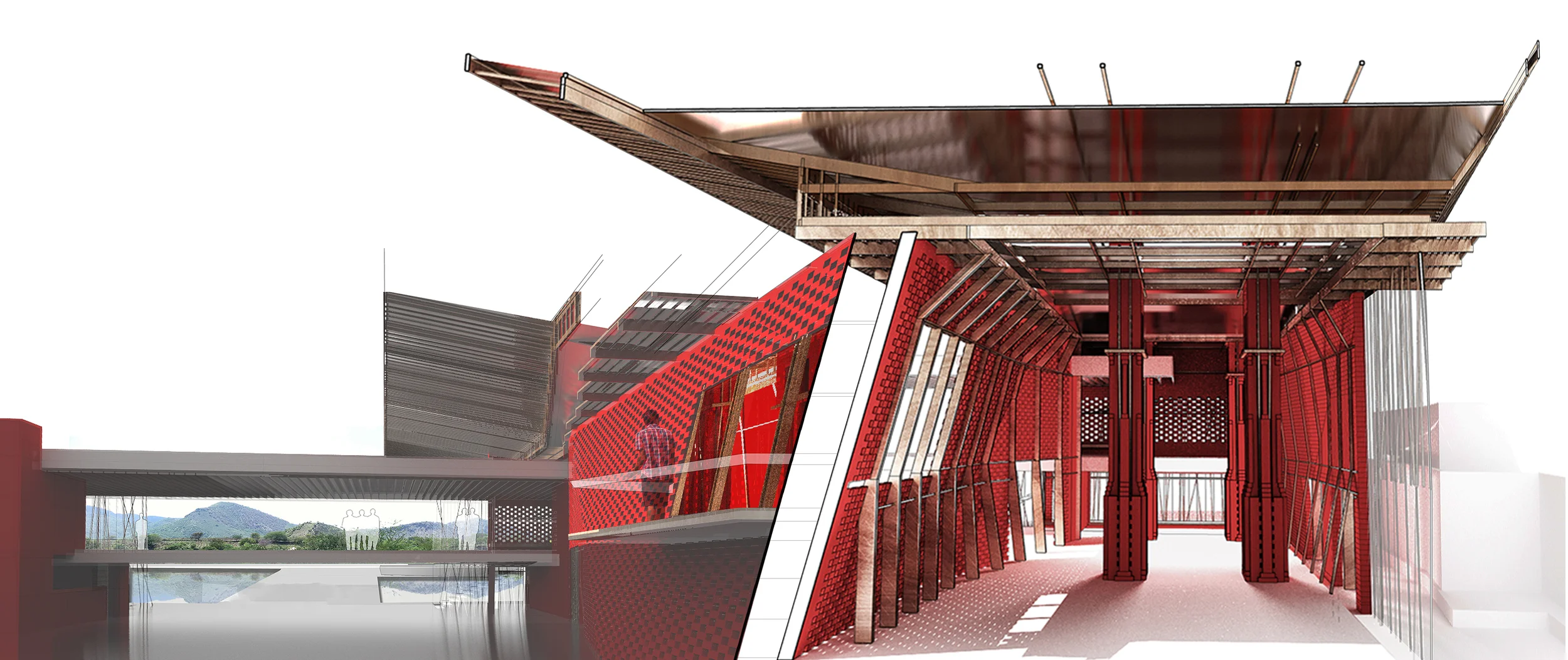 Hybrid Interior/Exterior Rendering