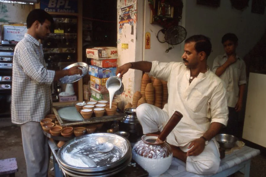 Lassi merchant in India