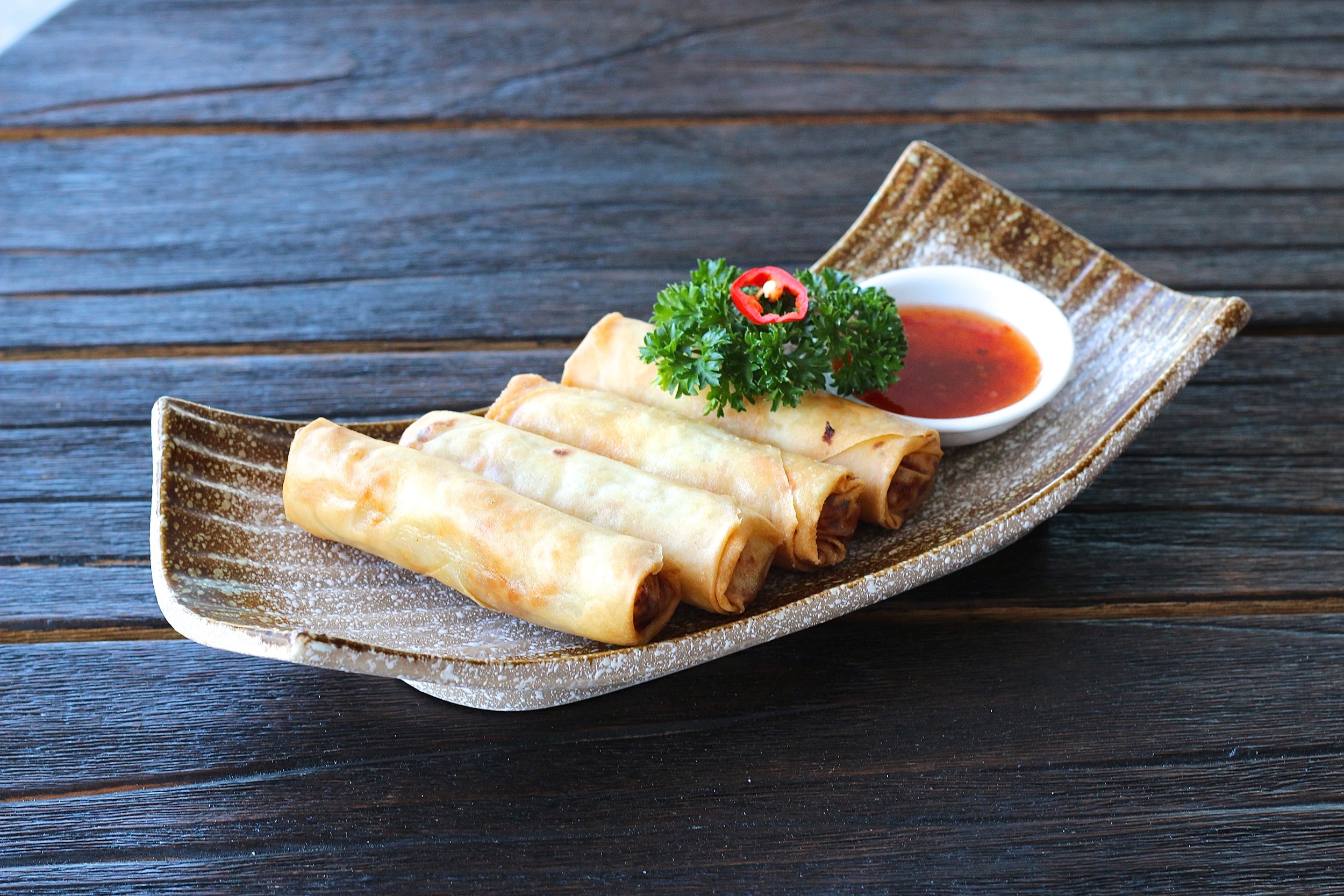 pork spring rolls