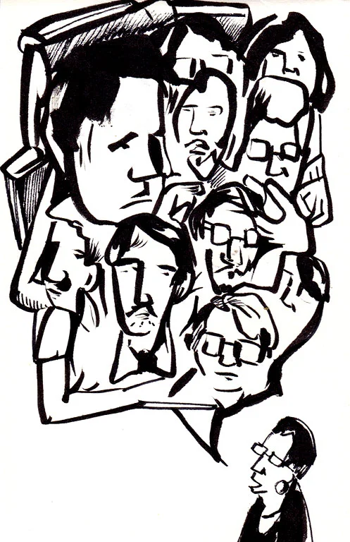 Erica Lee Schlaikjer & faces that I turned into a word bubble, for some reason. 