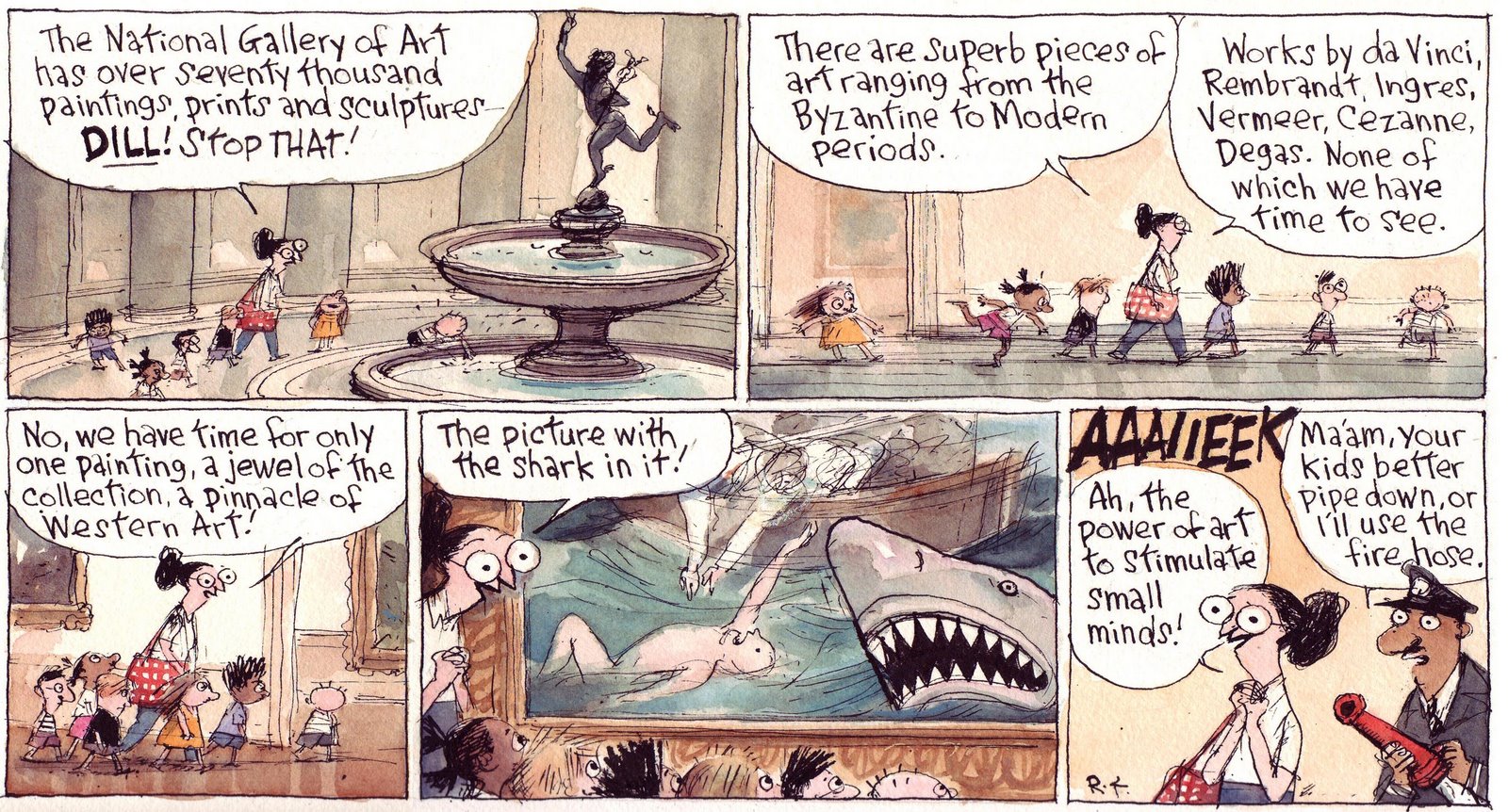 Cul de Sac featuring “The Picture with the Shark in It” by Richard Thompson