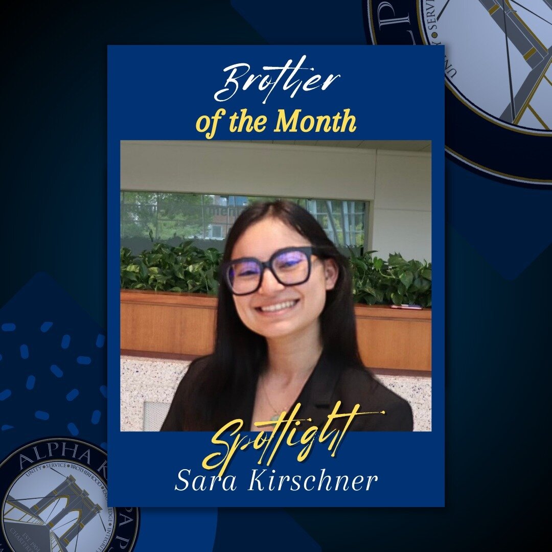 Congratulations to Brother Sara Kirschner for being recognized as our new Brother of the Month! 🎉

We are much appreciative of your work as both a recruitment chair AND fundraising chair. We appreciate YOU and all that you do for our chapter ✨