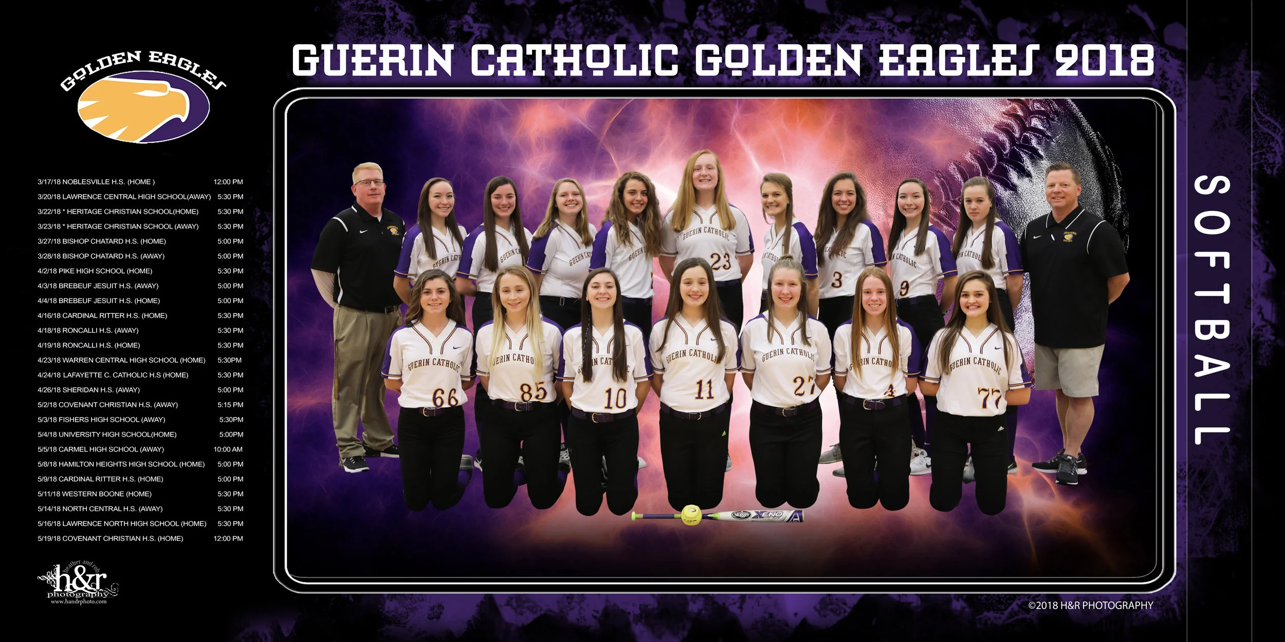 Custom banner design for one of our accounts. Guerin Catholic Golden Eagles