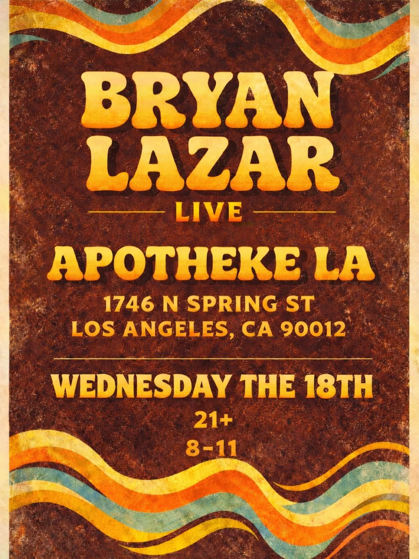 running it back at my new favorite spot @apothekela next Wednesday. hope to see ya there 🤙🏻