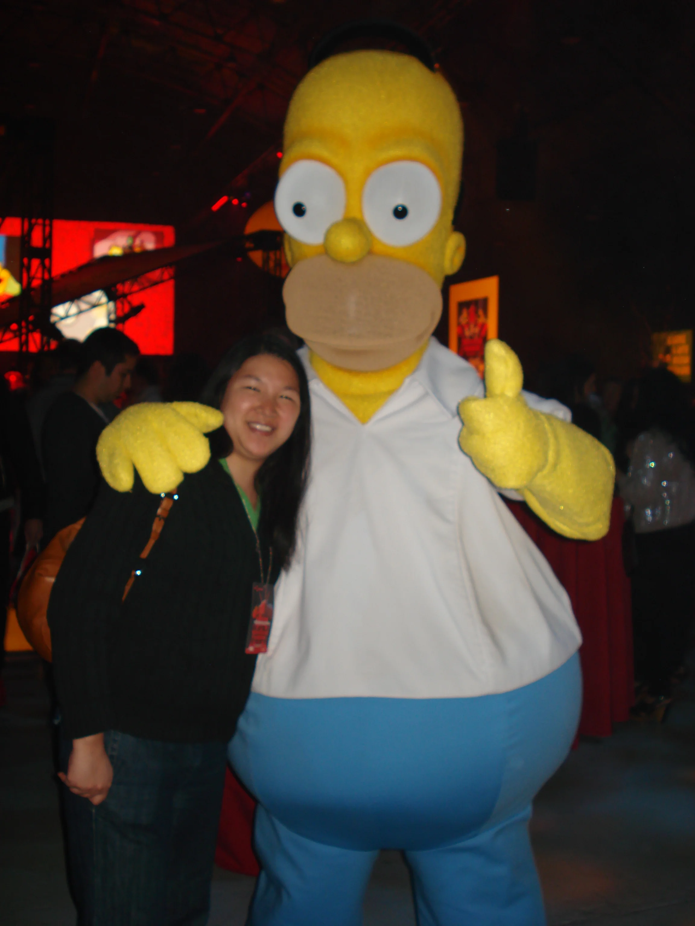 October 2009, Fox Studios LA, Simpsons party