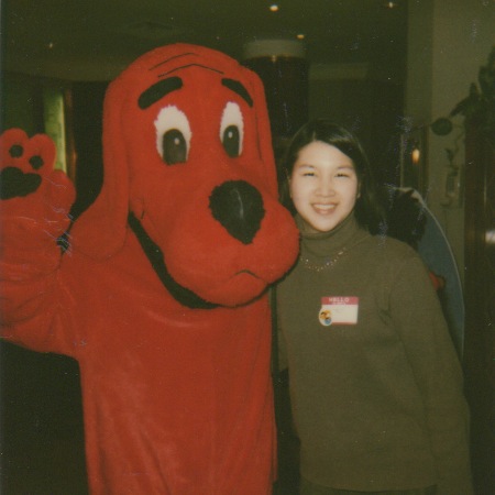 August 2000, New York and Clifford the Big Red Dog