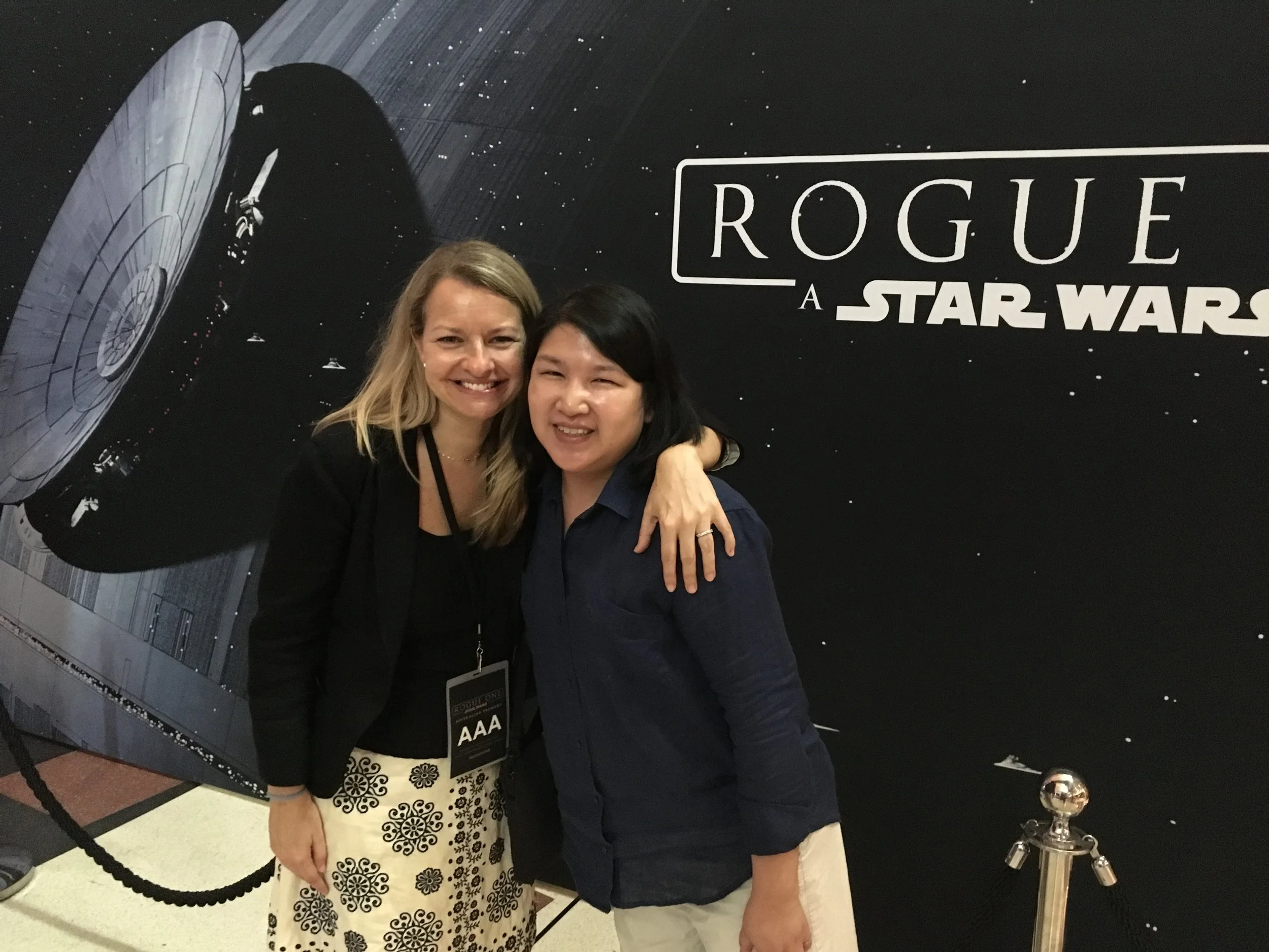 Old friends, new movie, Rogue One premiere at Moore Park, Dec 14, 2016