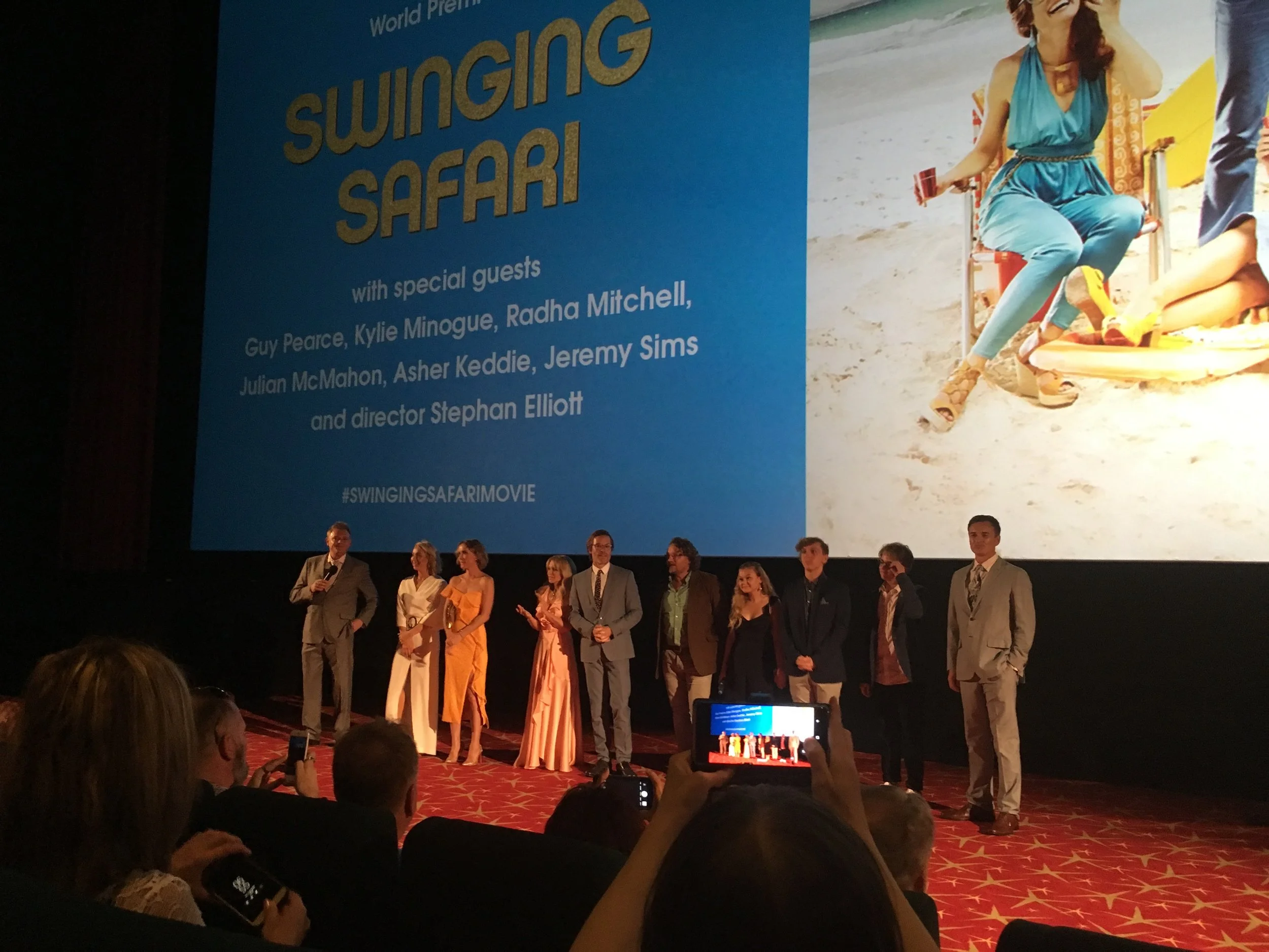 'Swinging Safari' Sydney premiere, Hoyts Moore Park, Dec 12, 2017