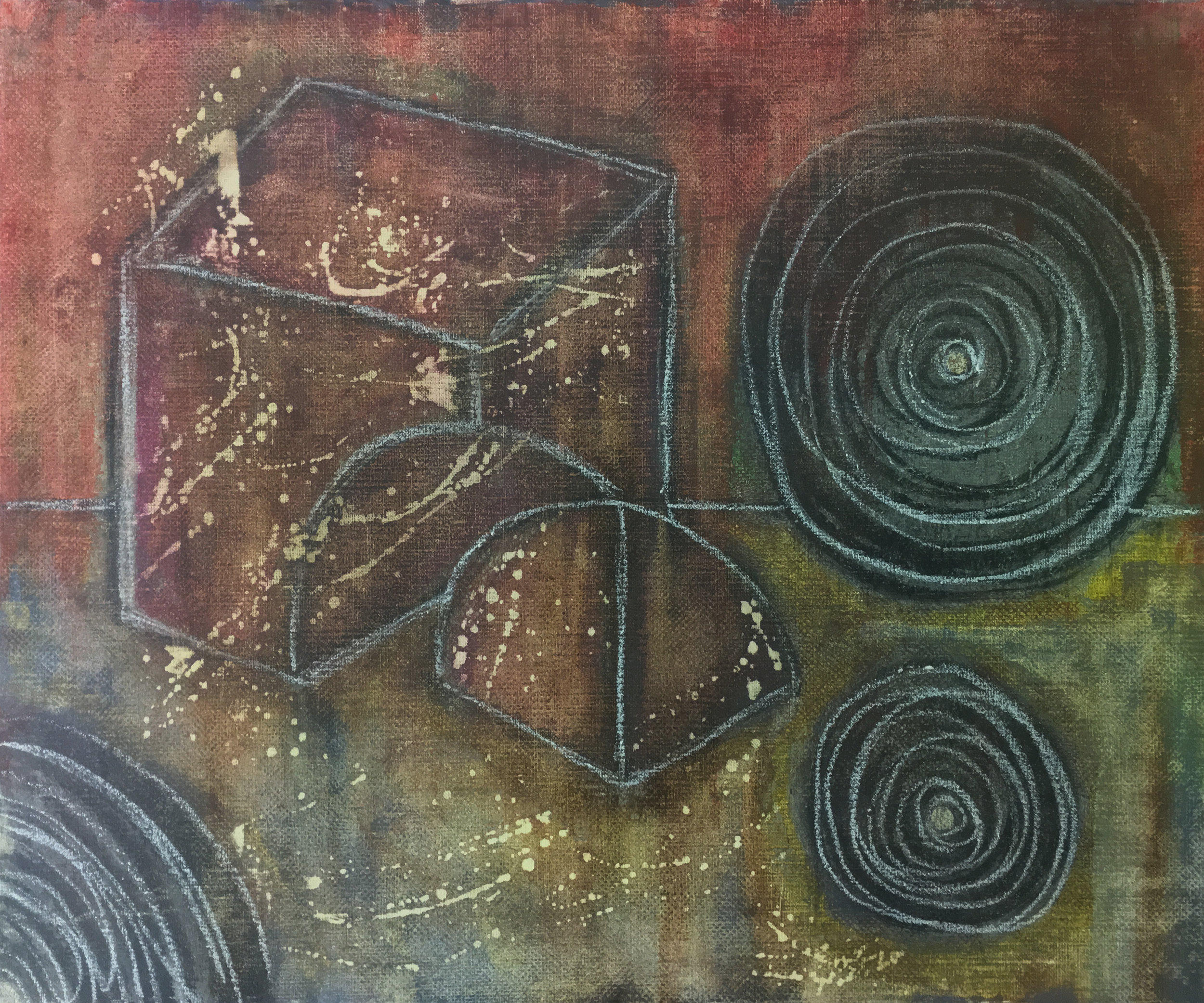 Menace #1 Temple University Japan, Summer 2017 Oil Paints and Oil Bars and Brush Cleaner on Canvas, 61x50cm