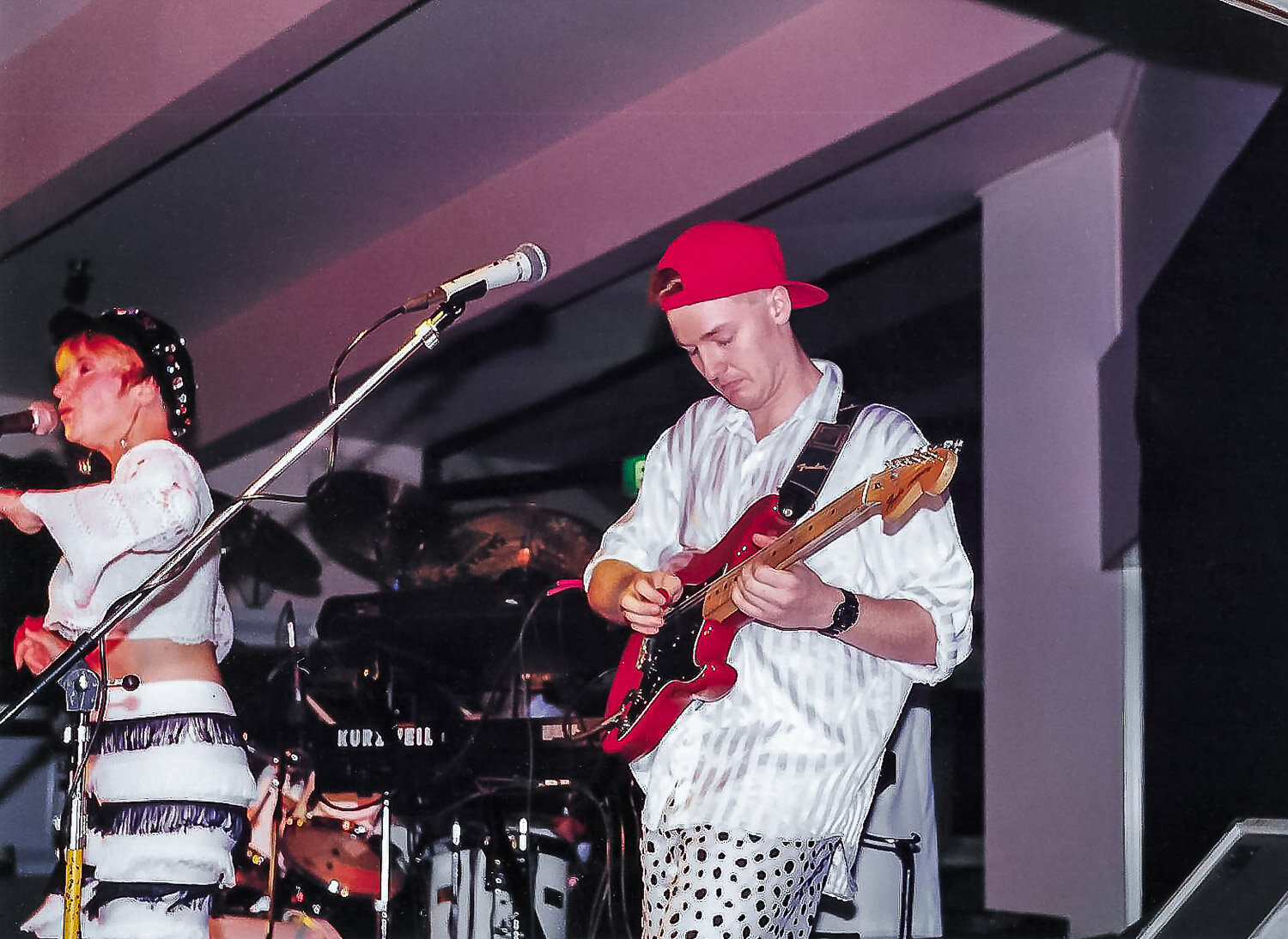 Andy Mayne playing guitar in Baby Loves To Cha Cha at the Great Northern Hotel, Chatswood