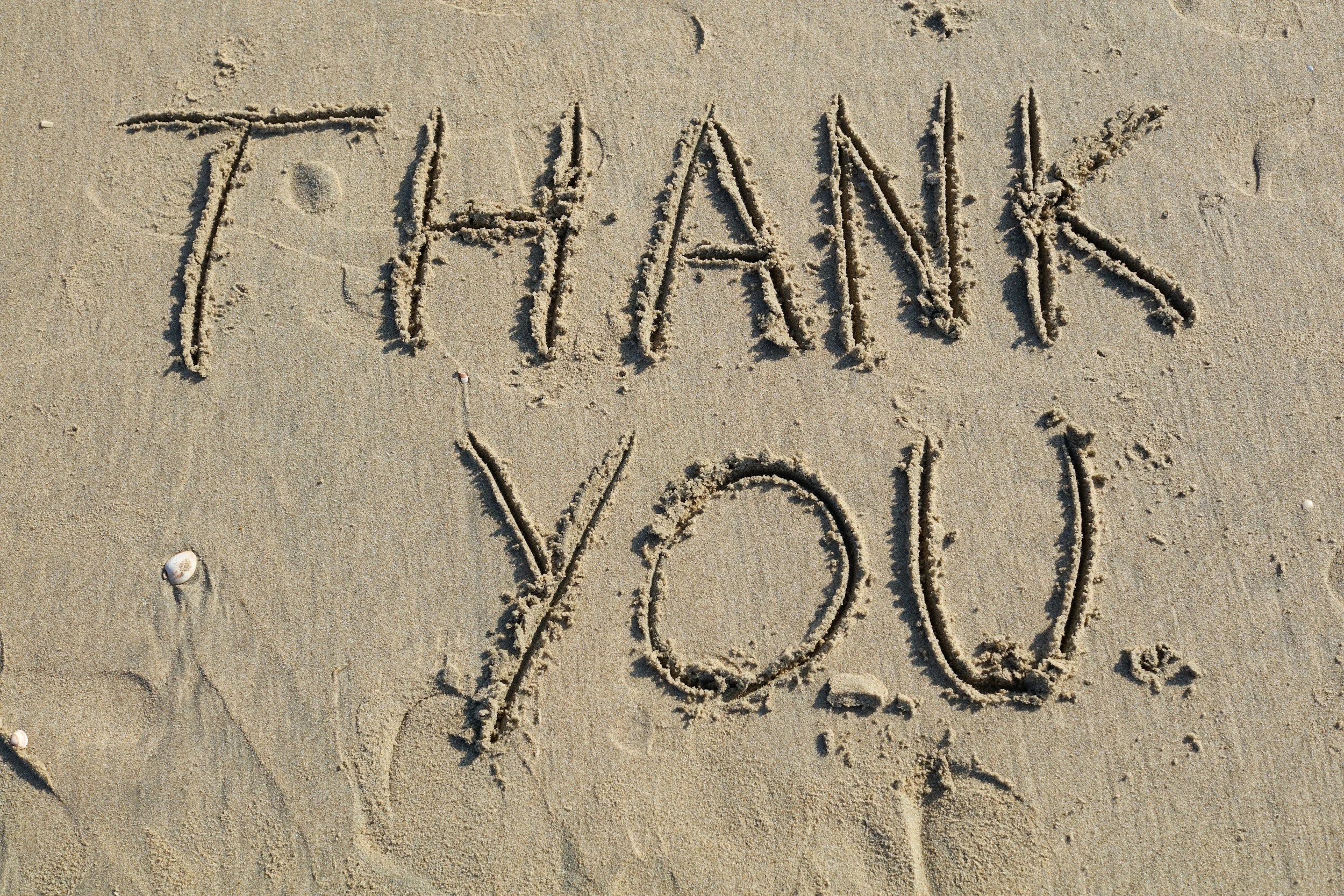 Letter of thanks from The People's Kitchen