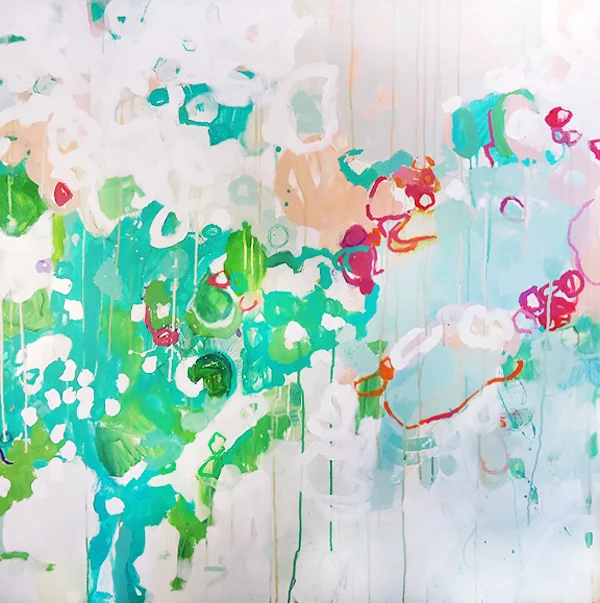 WINTER CANOPY&nbsp;- 2014, acrylic, pencil on canvas, 1000x1000mm&nbsp;- SOLD -