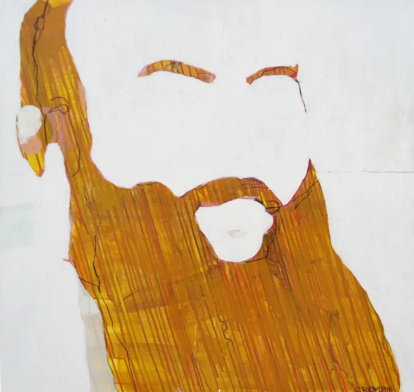 DRIPPING AMBER&nbsp;- 2014, acrylic, charcoal on canvas, 700x700mm&nbsp;