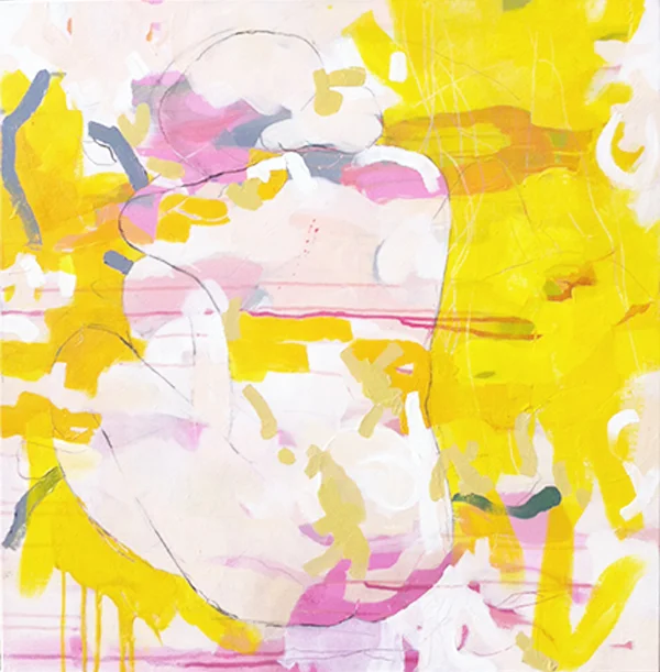 GOLDENMEAN&nbsp;- 2013, acrylic, charcoal on canvas, 600x600mm&nbsp;- SOLD -&nbsp;