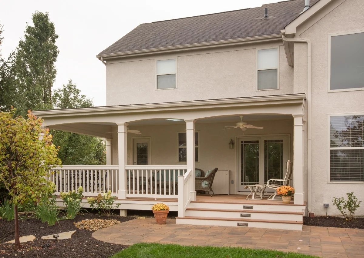 Finished porch addition