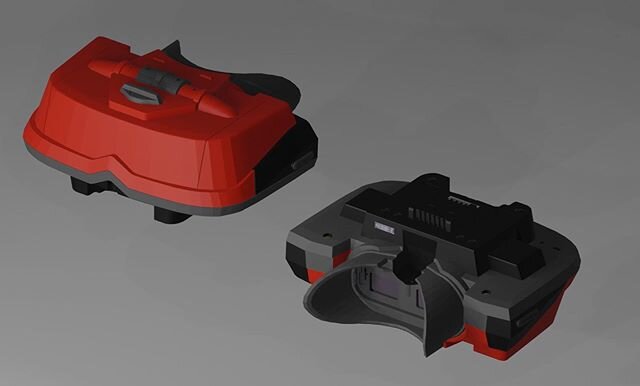 The Virtual Boy! Not perfect but definitely the most complicated thing I ever modeled #nintendo #virtualboy #3dmodel #3d #model #modeling #3dmodeling #blender #render #blendercommunity #blendermodel #videogames