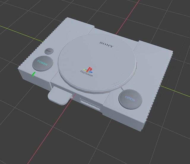 WIP PlayStation. What&rsquo;s your favorite game console? #playstation #videogames #3d #model #modeling #blender #blendercommunity #sony #3dmodel #3dmodeling #console