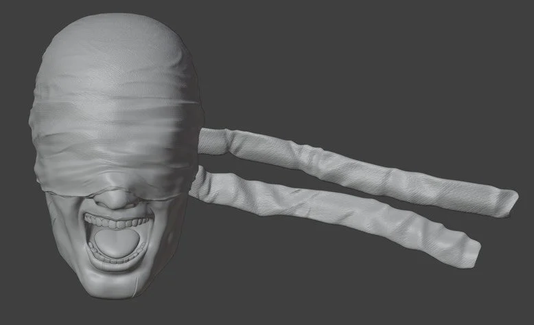 Daredevil custom headsculpt WIP. Made with blender