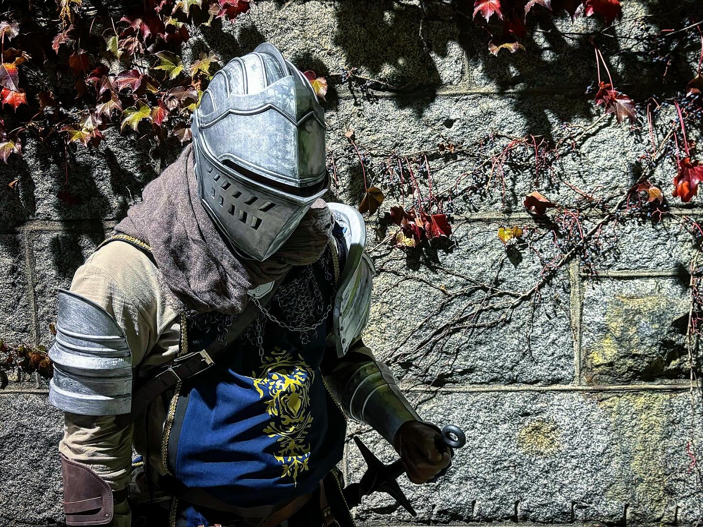 For Halloween I was Oscar, Knight of Astora from Dark Souls. Pretty happy with how it came out. Couple of things to add, fix and adjust but not bad!all of the armor parts were 3D printed by me. Helmet was a free thingivese file. Everything was design