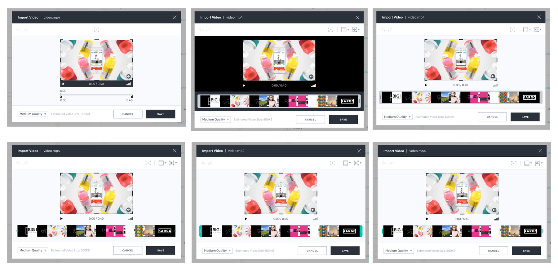 Explorations on the video trimmer
