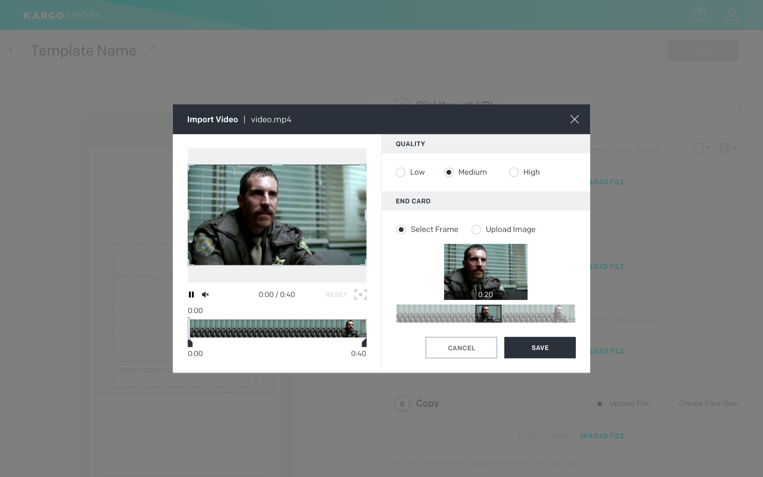Previous video editor design