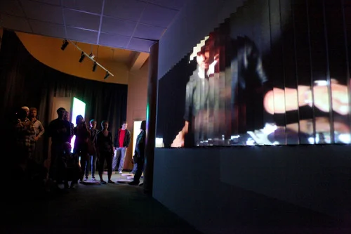   “The Lenticular Wall” – Complex Movements   Photo courtesy of Vanessa Miller  