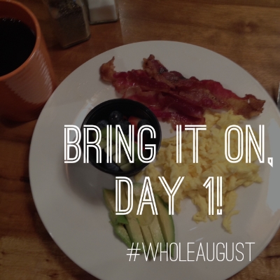 **Written from my favorite coffeehouse on Saturday, eating my (almost) Whole30 compliant breakfast.