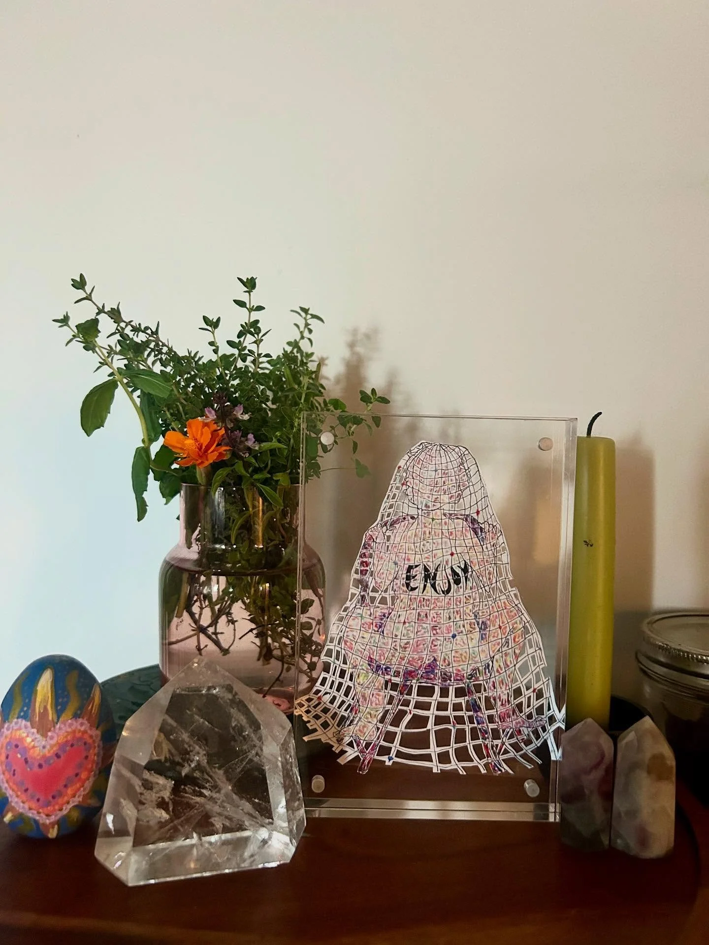 Picked up my new piece from the talented Eve Brown and I am so happy to have this one! Perfect piece to hang out on my Venus altar!