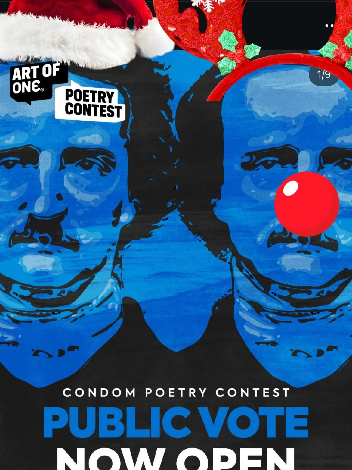 All I want for Christmas is my poem on a @onecondoms wrapper!!! (Also the prizes would be great 😏) Only 2 more days to vote - it&rsquo;s easy and you can vote as many times as you want so please, make my Christmas wish come true! The link is in my b