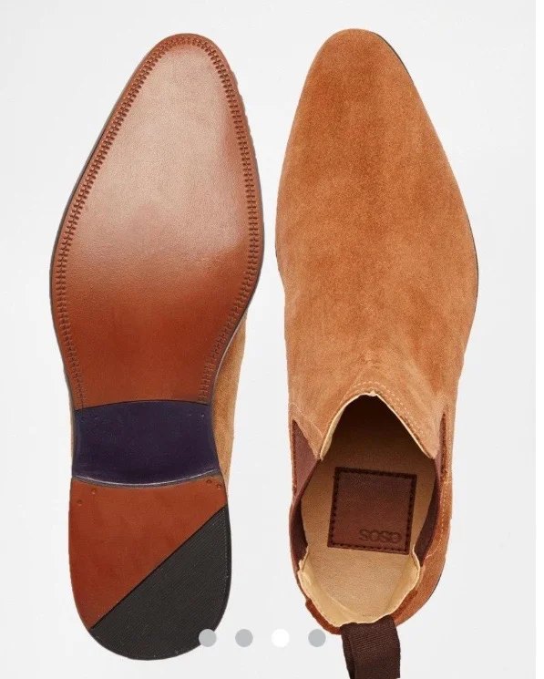  ASOS SUEDE CHELSEA BOOTS