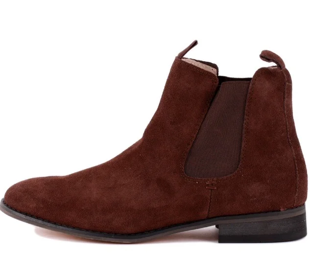  Bellfield Lucifer Suede Dark Brown Chelsea Boots