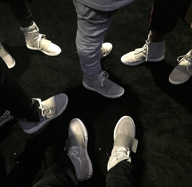 @virgilabloh and Kanye West's inner circle at the Grammys. 
