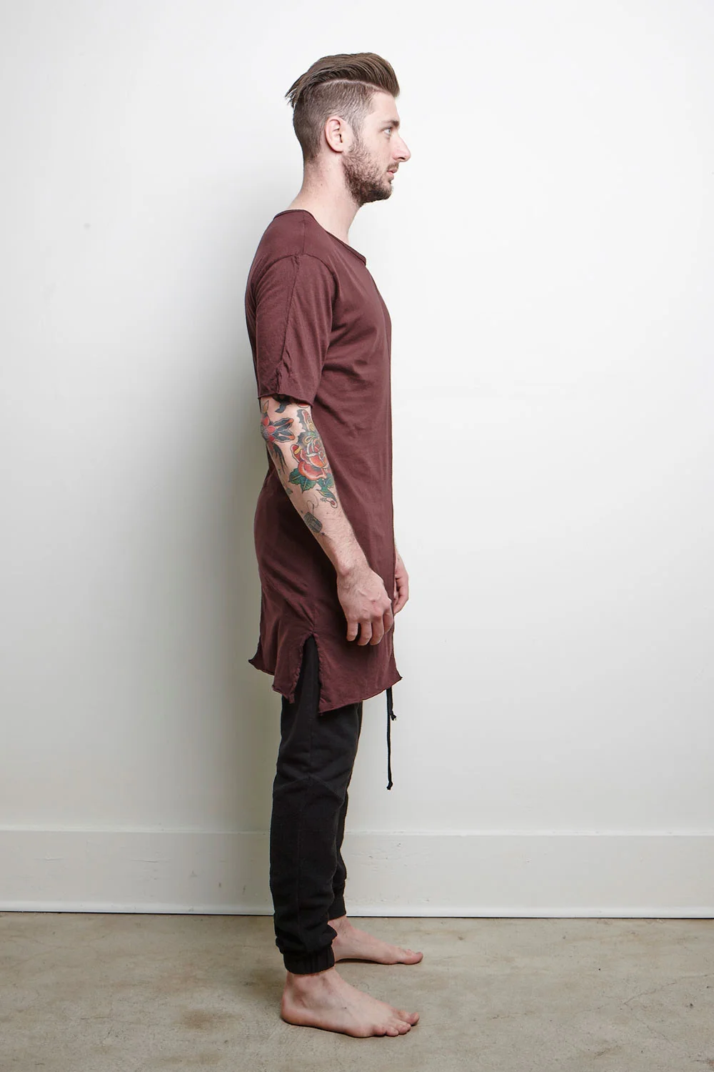 Maroon Extended Tee