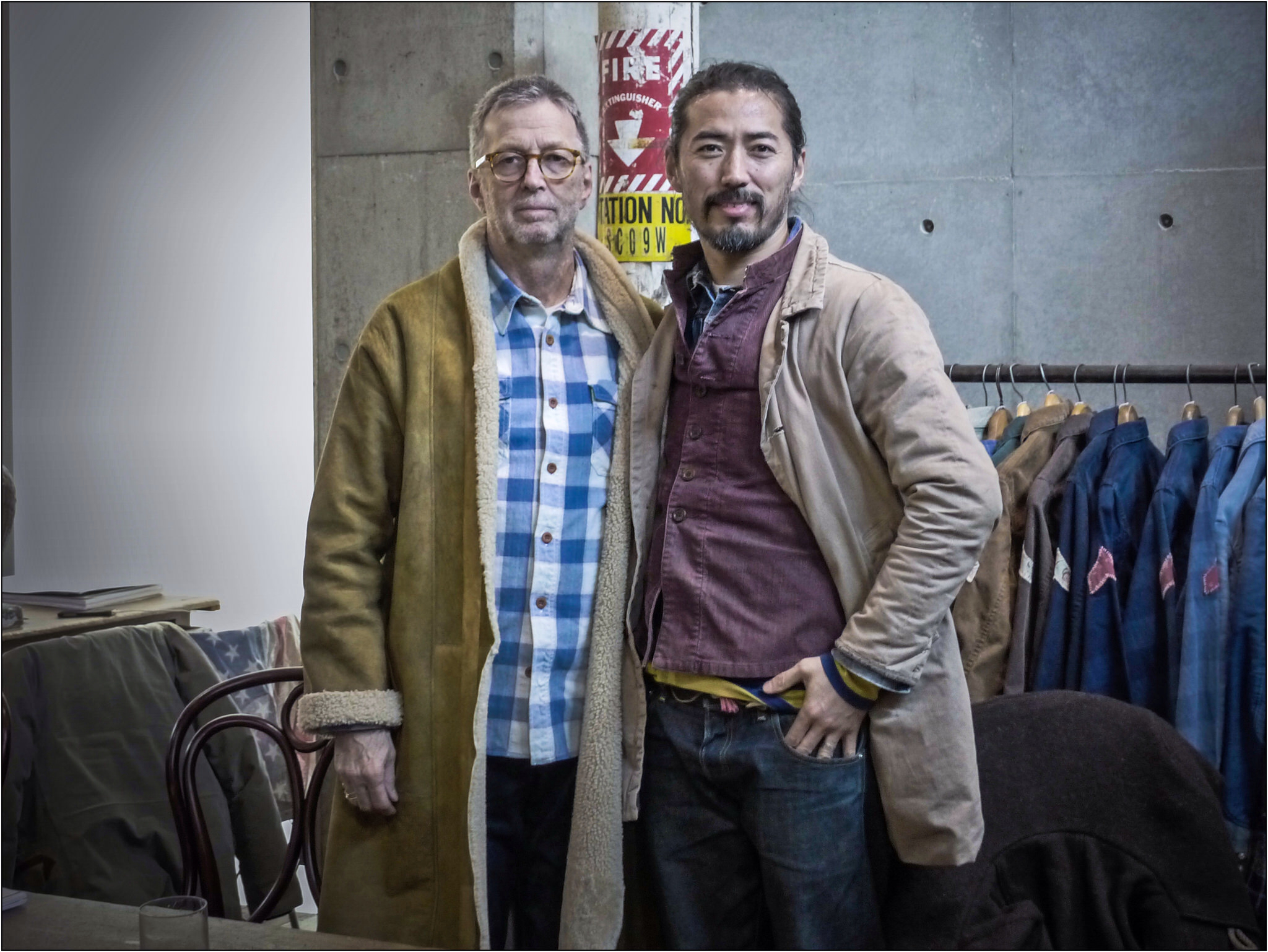 Eric Clapton (left) and Hiroki Nakamura (right) via @pinterest