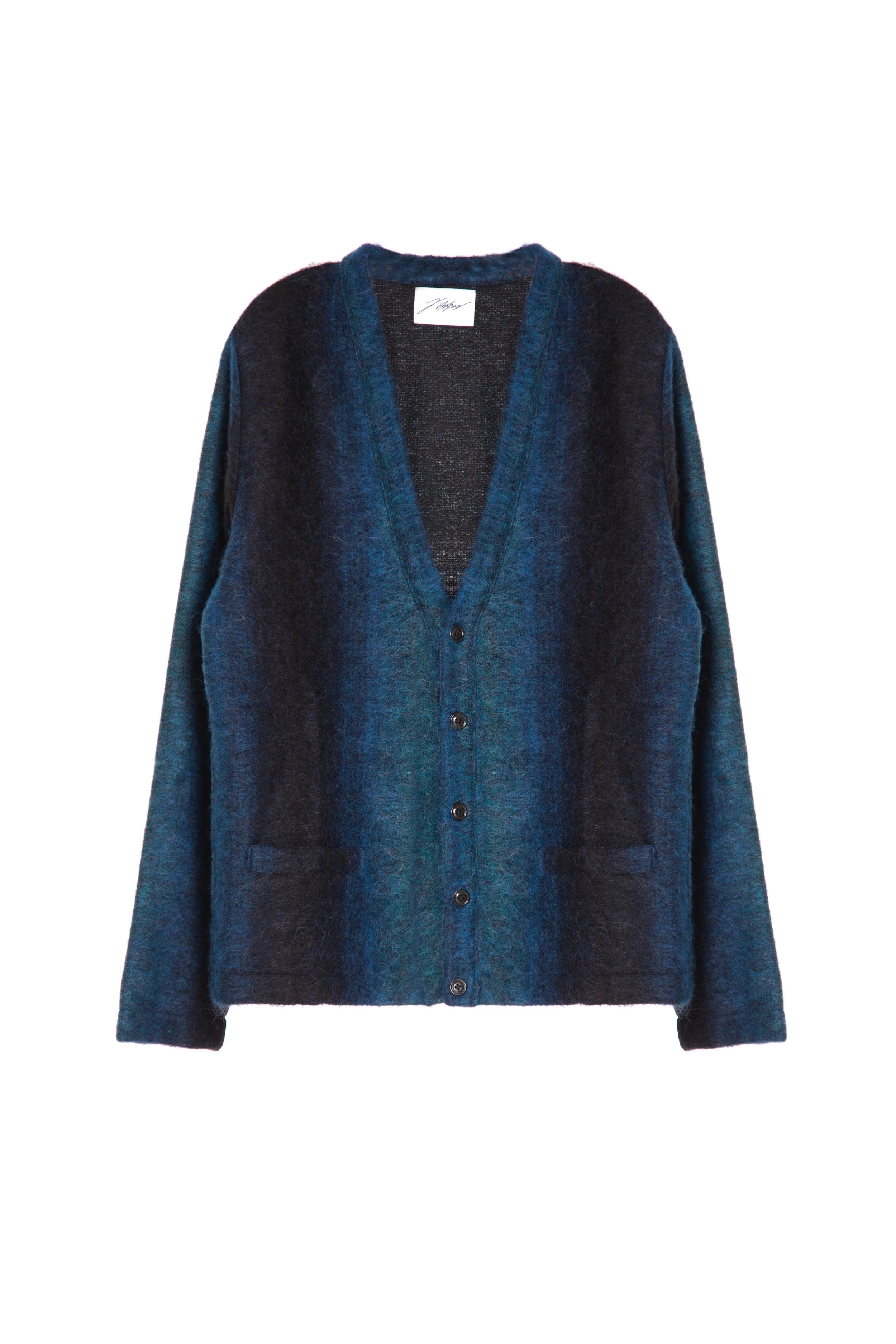 Just Released: Jakob Hetzer's "Blue Strip" Mohair Cardigan