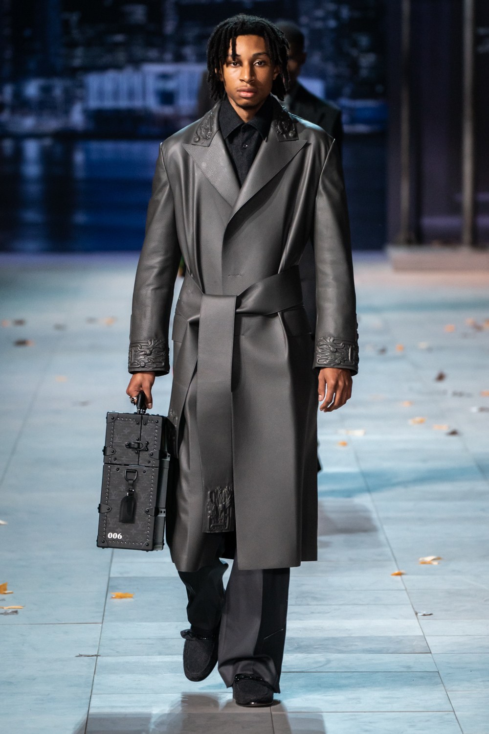 Shop Louis Vuitton Men's Grey Jackets Outerwear