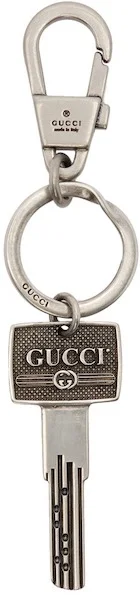 Gucci Silver Logo Key Keychain, SSENSE