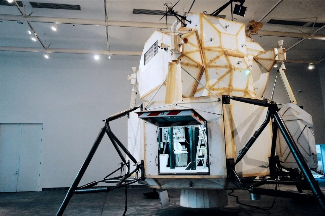 Landing Excursion Module (LEM), a 1:1 model of the Apollo lunar module