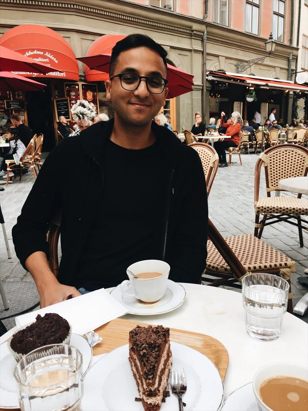 Taking a fika in Gamla stan