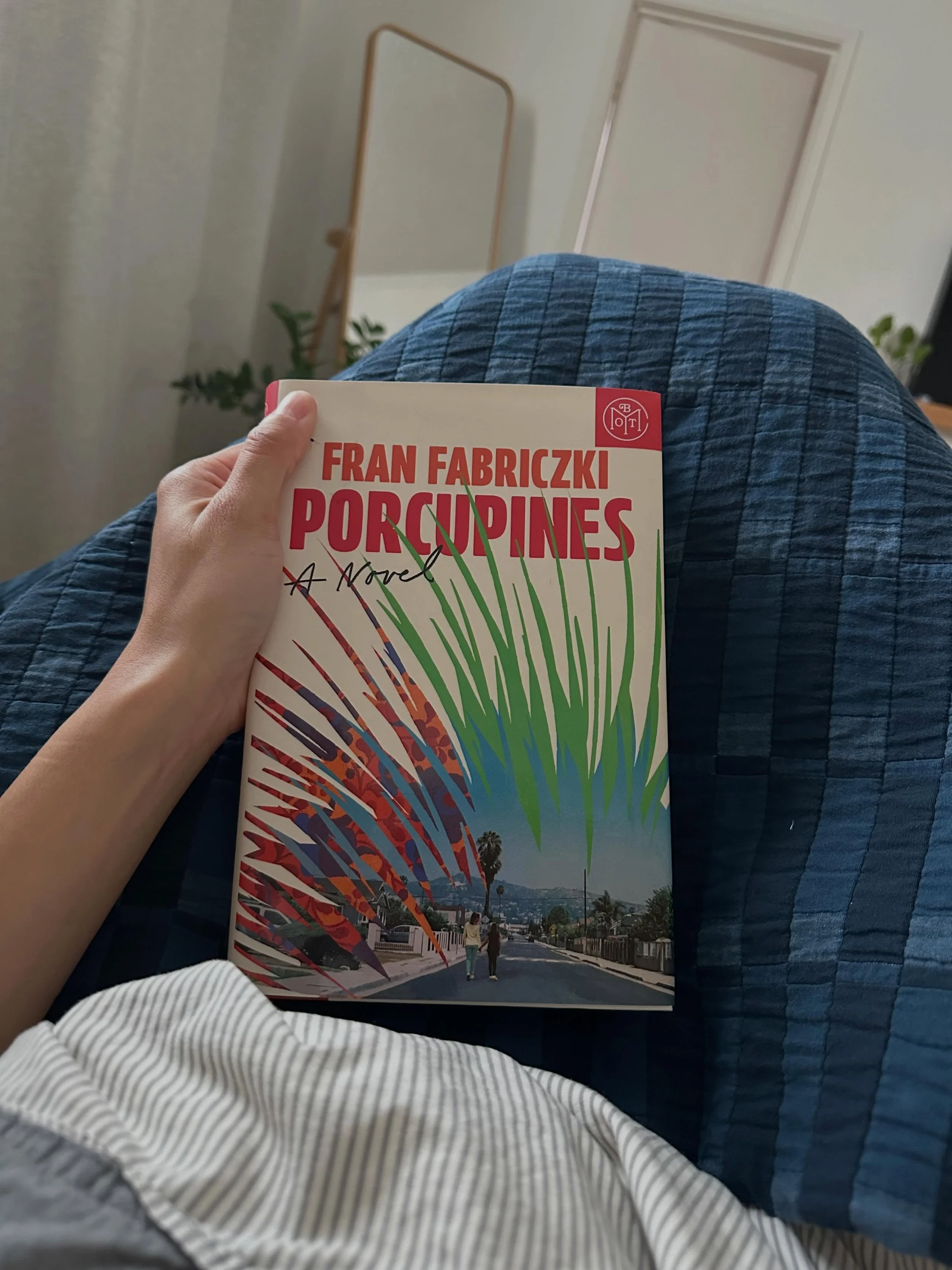 My weekend read and I am loving it so far. Porcupines is funny, sharp, and I am loving the depiction of Los Angeles in the early 2000s. What a surprising treat