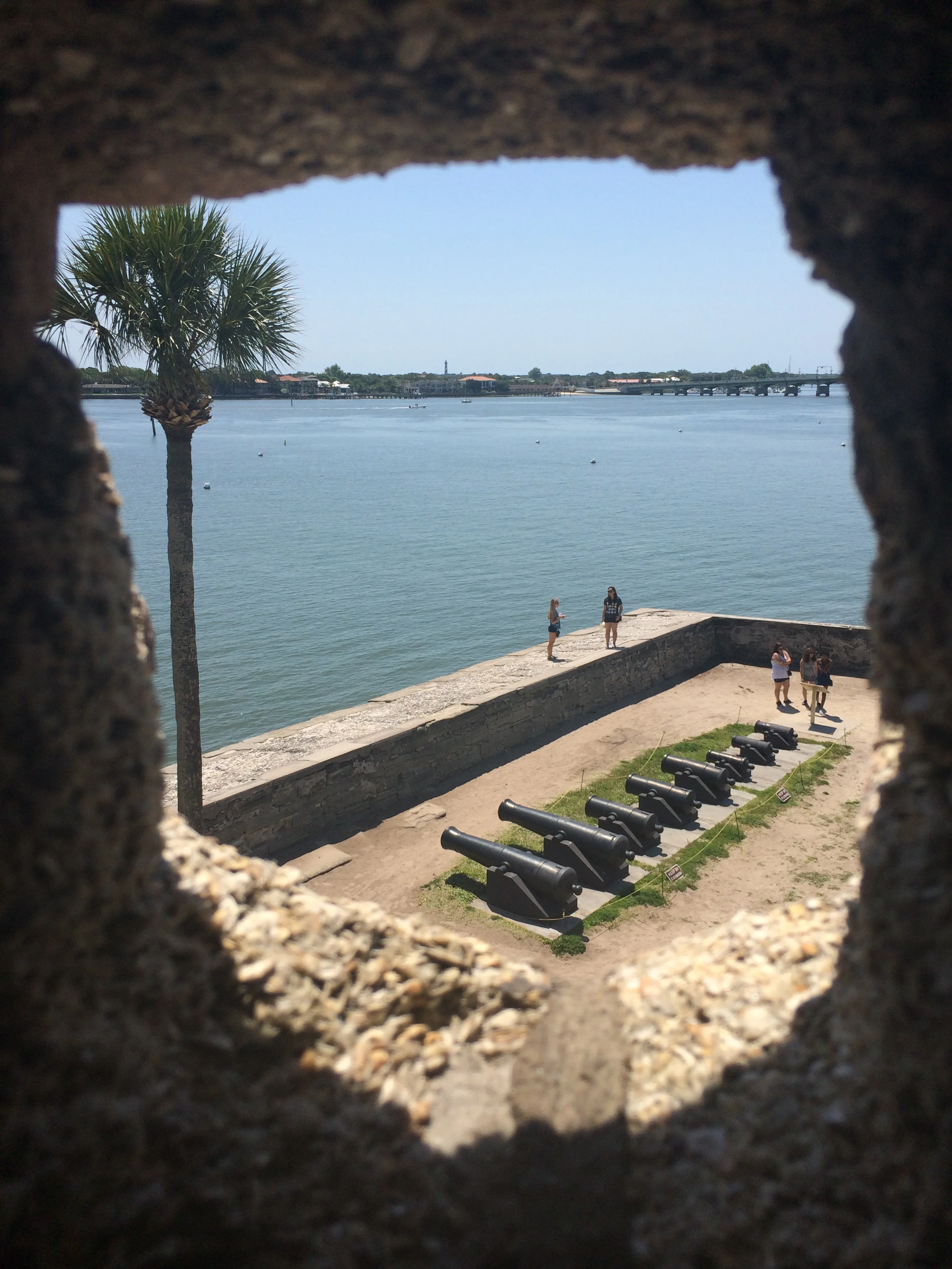 Vista de uma das pontas do Castillo de San Marcos.
