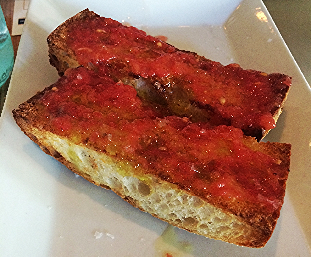 Pan con tomate : simples e delicioso.