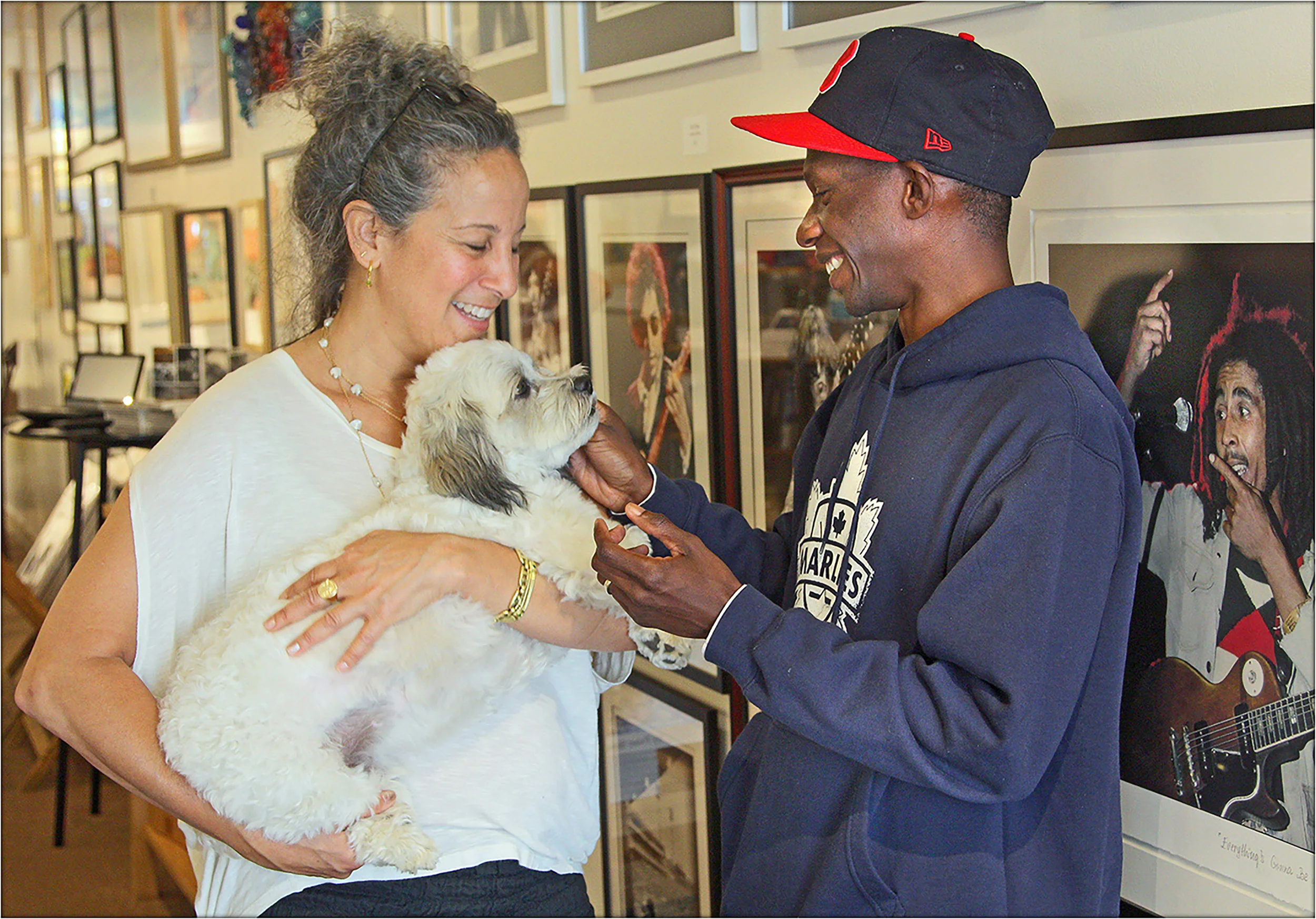 Gin and Troy at Simon Gallery.JPG