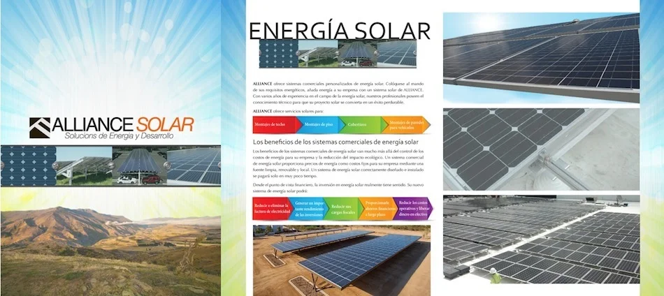 Alliance Solar Brochure and Sales Brochures (Spanish Version)
