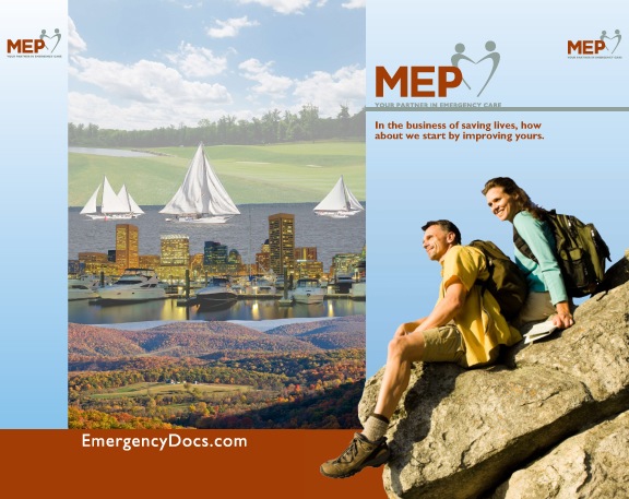 MEP Emergency Room Staffing Group Trade Show Booth