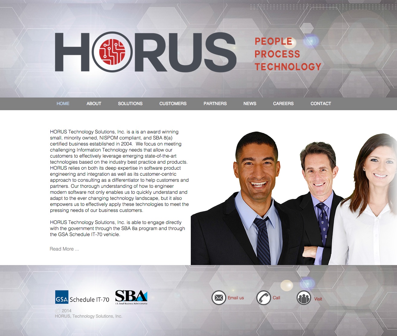Horus Website, Logo Design and Maintenance